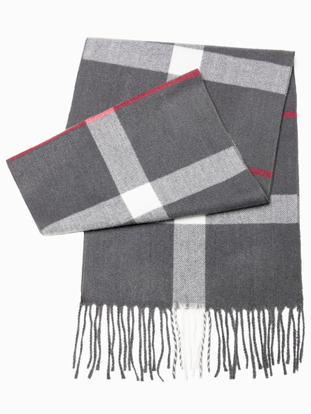 Ombre Clothing Herren Schal - Grau/Weiß A408 Ombre Clothing