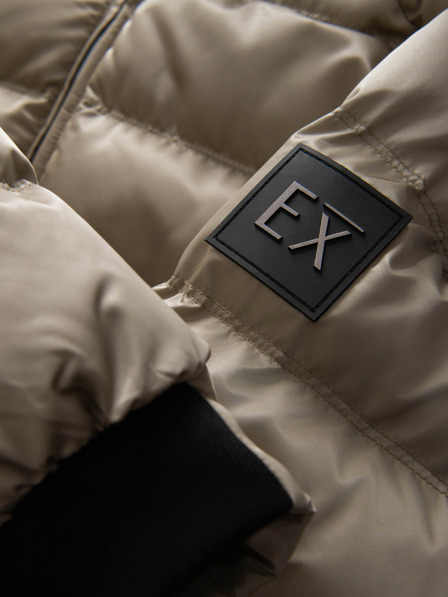 Ombre Clothing Herren-Steppjacke mit Glanz und Stehkragen - hellgrau V5 OM-JALP-0218 Ombre Clothing