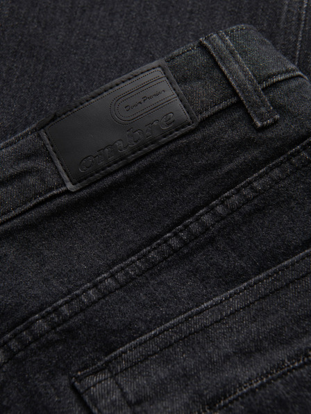 Ombre Clothing Herren-Jeans mit Rissen REGULAR FIT - schwarz V2 OM-PADP-0241 Ombre Clothing