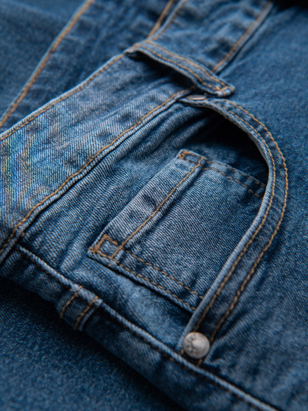 Ombre Clothing Herren-Jeans SLIM FIT mit Verschleiß - Dunkelblau V2 OM-PADP-0255 Ombre Clothing