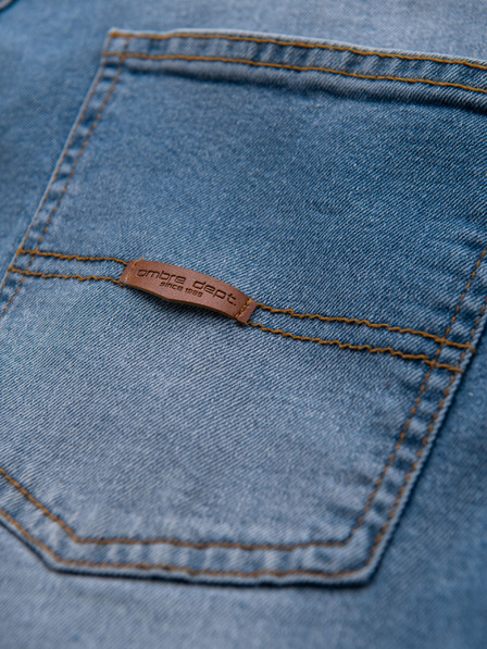 Ombre Clothing Herren-Jeans REGULAR FIT mit Verschleiß - Hellblau V1 OM-PADP-0254 Ombre Clothing