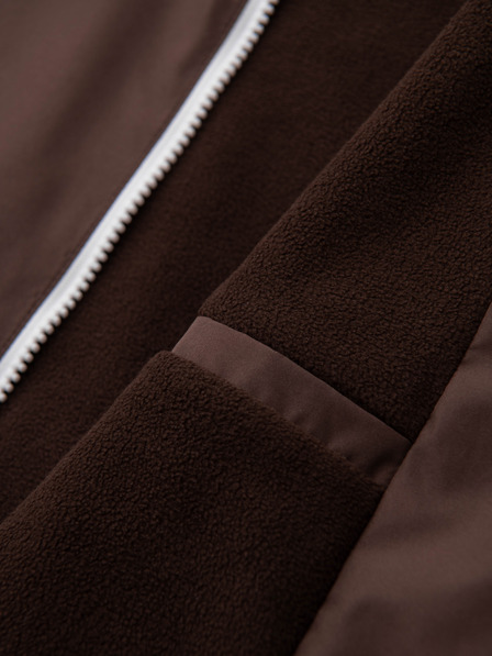 Ombre Clothing Herren leichte Regular-Fit-Jacke mit Futter und Kapuze - braun-beige V1 OM-JANP-0242 Ombre Clothing