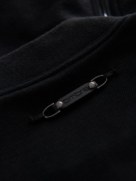 Ombre Clothing Herren Bomber-Jacke mit Raglanärmeln - schwarz V1 OM-JANP-0159 Ombre Clothing