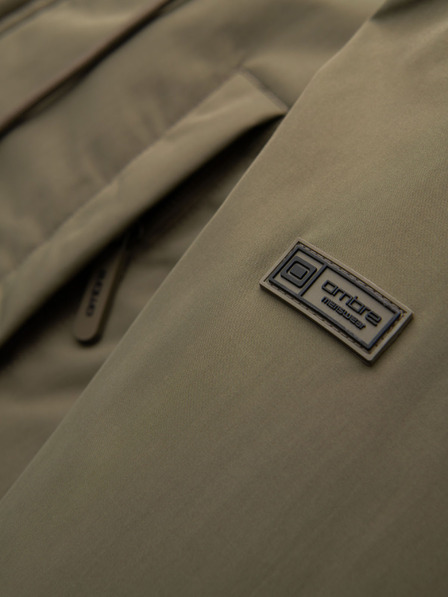 Ombre Clothing Herren-Klassischer langer Parka - Olivgrün V3 OM-JAPJ-0313 Ombre Clothing