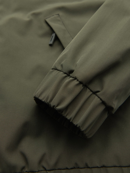 Ombre Clothing Herren-Funktionsübergangsjacke mit Kapuze - Olivgrün V2 OM-JANP-0225 Ombre Clothing