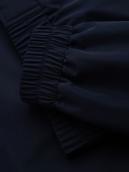 Ombre Clothing Herrenjacke mit Kapuze und hohem Kragen - Dunkelblau V2 OM-JANP-0222 Ombre Clothing