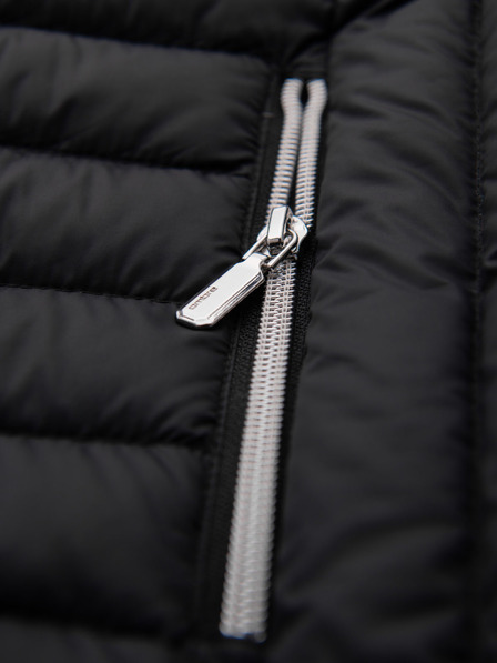 Ombre Clothing Herren-Ultraleichte Jacke aus natürlichem Daunen mit Tasche - schwarz V1 OM-JALP-0211 Ombre Clothing