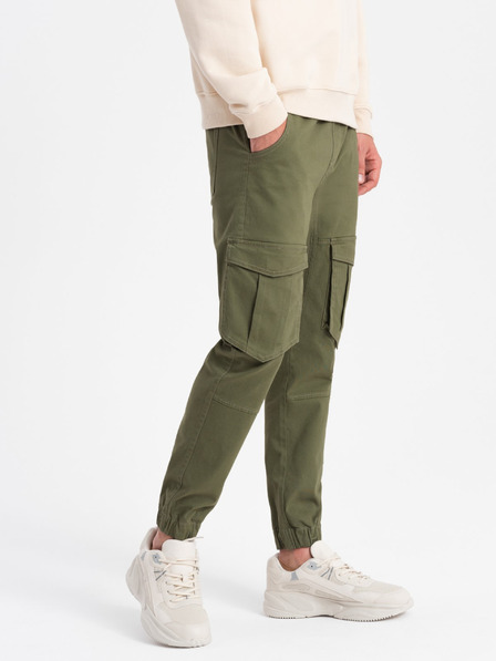 Ombre Clothing Herren-JOGGER-Hose mit Cargotaschen - oliv V18 P886 Ombre Clothing
