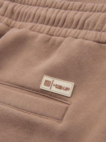 Ombre Clothing Klassische Unisex-Trainingshose mit gerippten Manschetten - braun V16 OU-PSBC-0100 Ombre Clothing