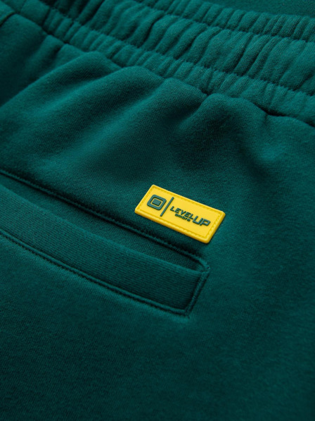 Ombre Clothing Klassische Unisex-Trainingshose mit gerippten Manschetten - dunkelgrün V17 OU-PSBC-0100 Ombre Clothing
