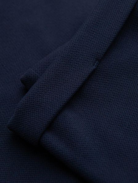 Ombre Clothing Herren-Pikee-Strickhose mit verstellbarem Bund - dunkelblau V1 OM-PACP-0283 Ombre Clothing