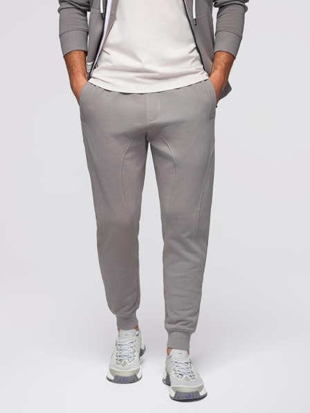 Ombre Clothing Herren-Trainingsanzug Sweatshirt mit Kapuze + Jogger-Hose - grau V8 Z119 Ombre Clothing