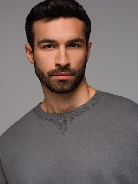 Ombre Clothing UNISEX Trainingsanzug im sportlichen Stil mit Hose und Sweatshirt - grau V18 Z109 Ombre Clothing