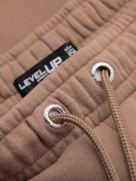 Ombre Clothing Unisex-Trainingsshorts mit geripptem Bund - braun V16 OU-SRBC-0101 Ombre Clothing