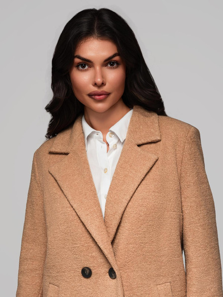 Edoti Modischer Damenmantels CLR041 - braun EDOTI