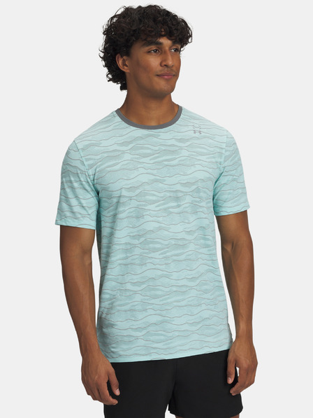 Under Armour Herren-T-Shirt Under Armour UA Halo Jacquard SS-BLU