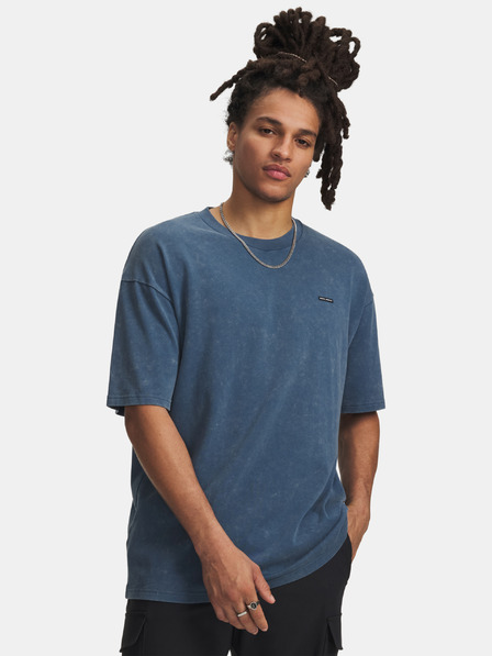 Under Armour Herren T-Shirt Under Armour UA M HW OS LOGO WASH SS-BLU