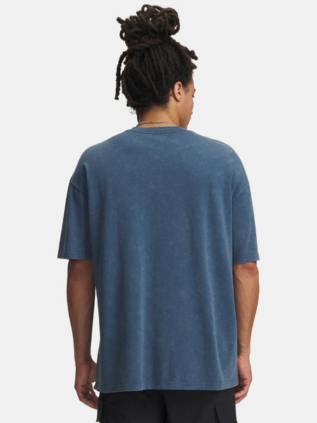 Under Armour Herren T-Shirt Under Armour UA M HW OS LOGO WASH SS-BLU