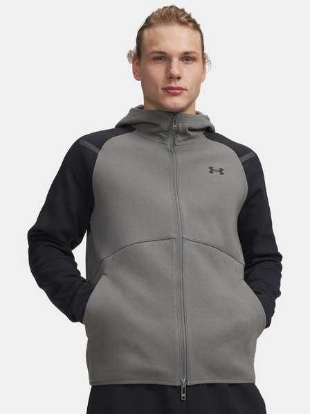 Under Armour Herren Sweatshirt Under Armour UA Unstoppable Flc FZ HD EU-GRN