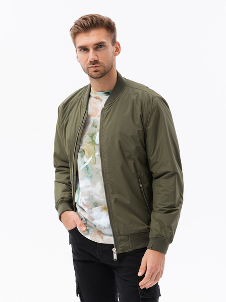 Ombre Clothing Khaki Herren Ombre Clothing Übergangsjacke C538