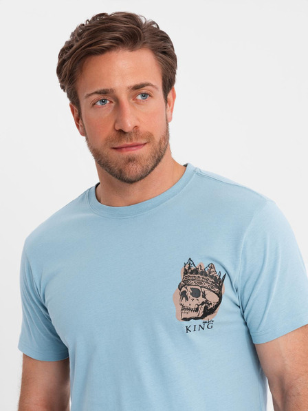 Ombre Clothing Hellblaues Herren T-Shirt Ombre Kleidung