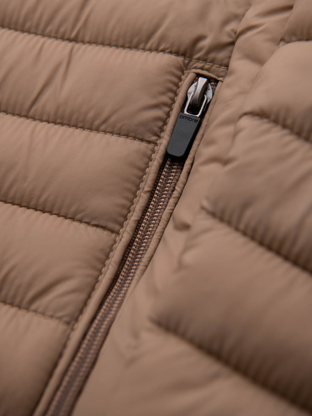 Ombre Clothing Beige Herren Steppjacke Ombre Clothing