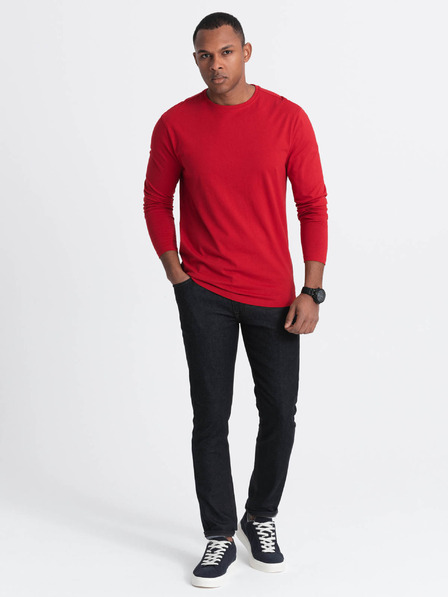 Ombre Clothing Rotes Herren-T-Shirt Basic Ombre Clothing