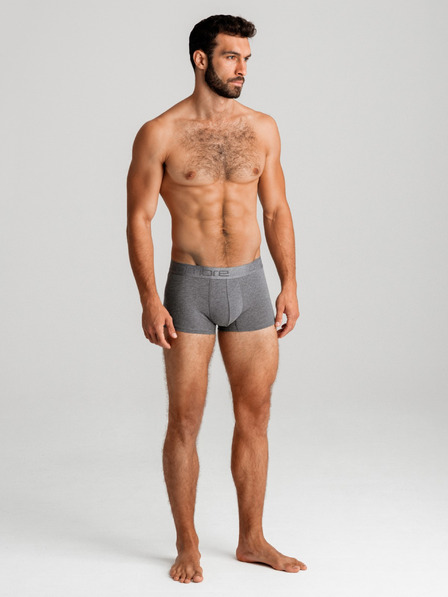 Ombre Clothing Dreier-Set Herren-Boxershorts in Grau, Weiß und Schwarz Ombre Clothing