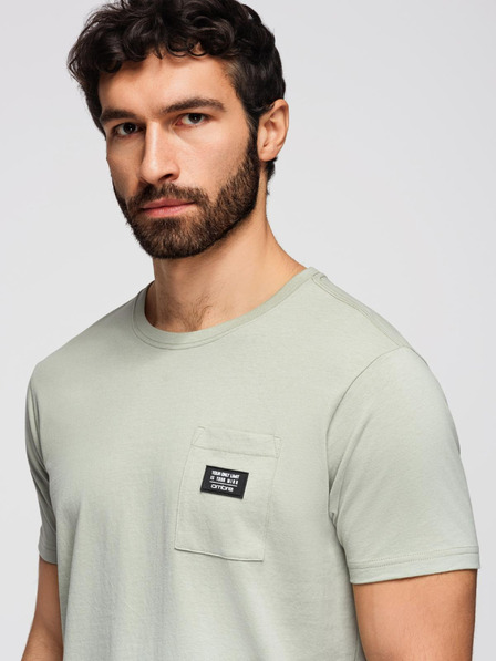 Ombre Clothing Herren Freizeit T-Shirt mit Tasche Ombre Clothing Grün