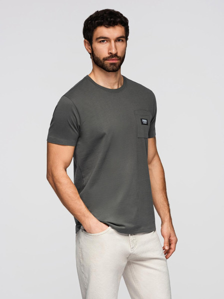 Ombre Clothing Herren Freizeit T-Shirt mit Tasche Ombre Clothing Grün