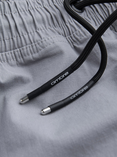 Ombre Clothing Hellgraue Herren-Cargo-Jogging-Hose Ombre Clothing