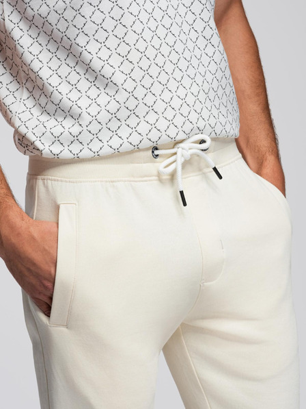 Ombre Clothing Cremefarbene Herren-Sweatpants Ombre Clothing