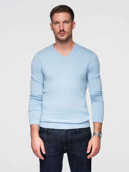 Ombre Clothing Hellblau Herren Pullover Ombre Kleidung