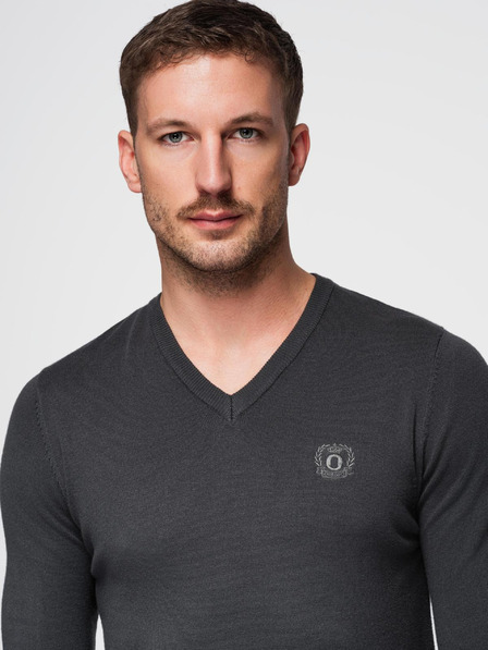 Ombre Clothing Dunkelgrau Herren Pullover Ombre Kleidung