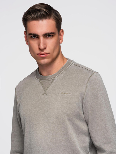 Ombre Clothing Beige Herren-Sweatshirt Ombre Kleidung