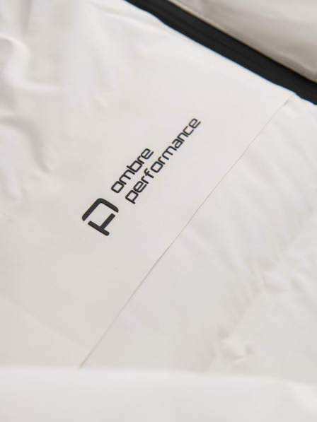 Ombre Clothing Cremefarbene Herren Steppwinterjacke Ombre Kleidung