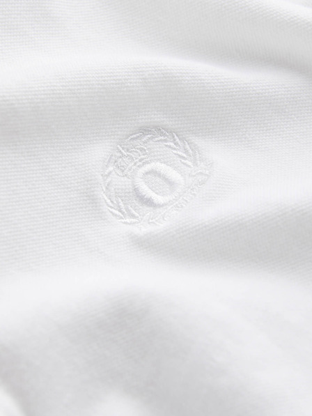 Ombre Clothing Weißes Herren-Poloshirt Ombre Clothing