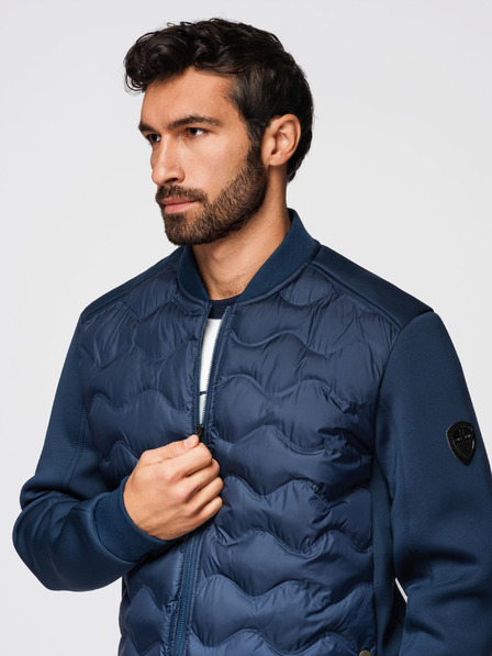 Ombre Clothing Gesteppte Bomberjacke für Herren Ombre Clothing