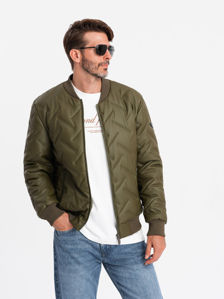 Ombre Clothing Herren-Bomberjacke mit Prägung Ombre Clothing
