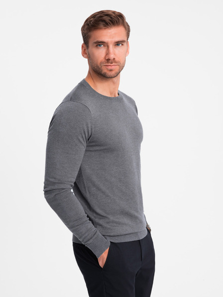 Ombre Clothing Klassischer Herren Rundhals-Pullover Ombre Kleidung
