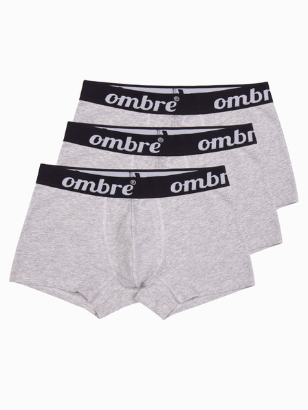 Ombre Clothing Graue Herren Boxershorts - 3er Pack Ombre Clothing U159