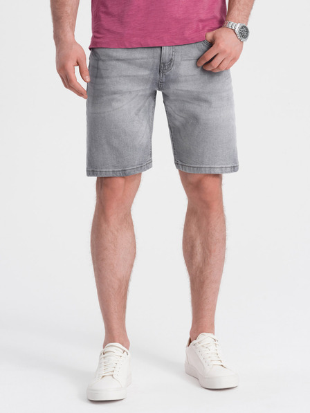 Ombre Clothing Graue Herren Denim Shorts Ombre Kleidung