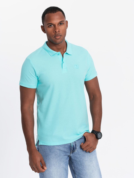 Ombre Clothing Mintfarbenes Herren-Poloshirt Ombre Clothing