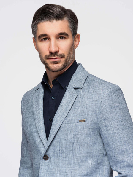 Ombre Clothing Hellblauer Herren-Blazer Ombre Clothing