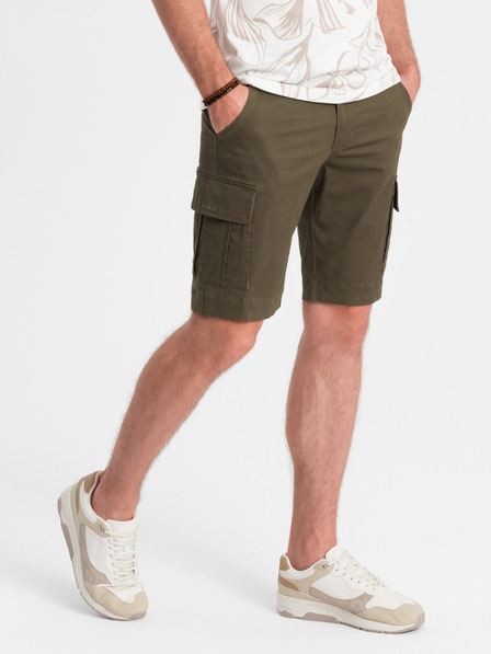 Ombre Clothing |Grüne Herren Cargo Shorts Ombre Clothing