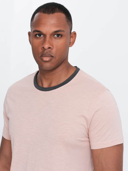 Ombre Clothing Rosa Herren-T-Shirt Ombre Clothing