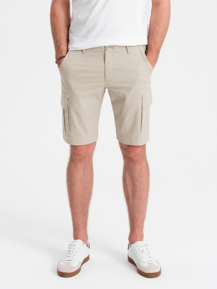 Ombre Clothing Beige Herren Cargo Shorts Ombre Kleidung