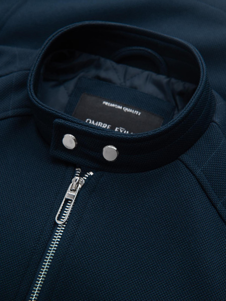 Ombre Clothing Herrenjacke mit Stehkragen und Taschen Ombre Clothing