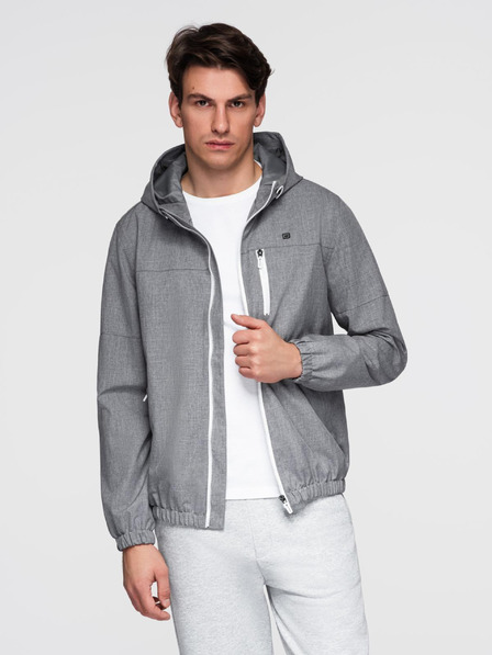 Ombre Clothing Leichte, mit Fleece gefütterte Herren-Sportjacke Ombre Clothing