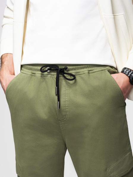 Ombre Clothing Herren Strick-Sweatpants mit Taschen oliv Ombre Clothing